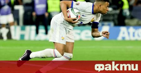 Капитанът на Франция Килиан Мбапе говори на пресконференцията преди утрешния