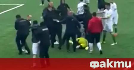 Вратарят на третодивизионния северномакедонски тим Аеродром е приет в болница