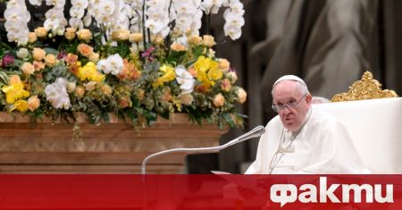 Папа Франциск отбелязвайки Великден на войната днес призова лидерите да