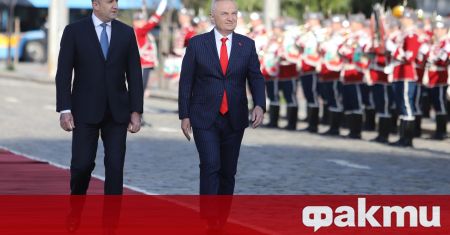 Президентът Румен Радев посрещна албанският си колега Илир Мета пред