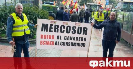 Около 1500 фермери с повече от 300 трактора блокираха Мадрид