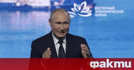 Президентът на Русия Владимир Путин каза че Русия първа в