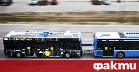 Мюнхенската транспортна компания MVG изпробва интересна технология за своите автобуси,