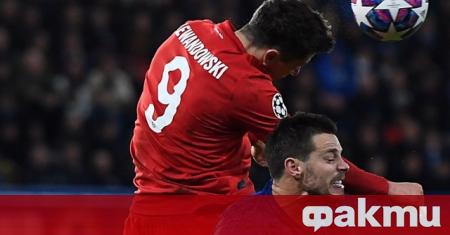 Нападателят на Байерн Мюнхен Роберт Левандовски реализира два гола