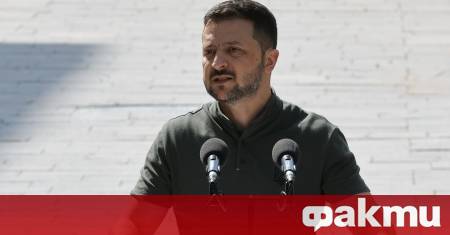 Украинският президент Володимир Зеленски който е на посещение в Дъблин