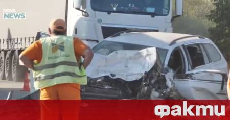 Тежка катастрофа блокира движението по главен път Е79 в района