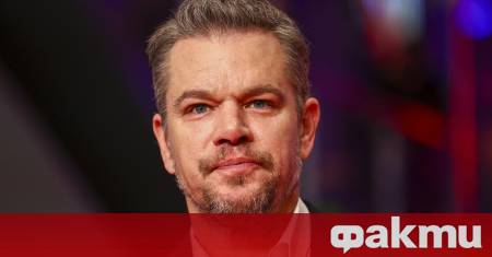 Американският актьор Мат Деймън отслабнал с над 10 килограма за