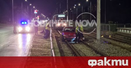 Катастрофа спря снощи движението на трамваите по Ботевградско шосе в