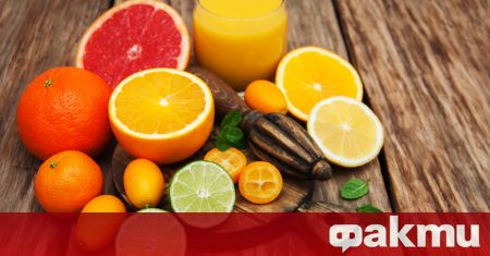 Зимните плодове са основно от семейството на цитрусите, като портокали