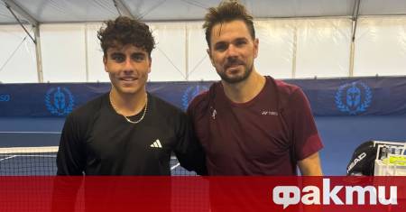 Българският тенисист Иван Иванов проведе съвместна тренировка с именития швейцарец