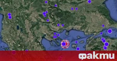 Сериозно земетресение в Егейско море се усети и в България
