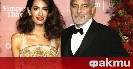 Джордж Клуни и съпругата му Амал попаднаха в обективите на