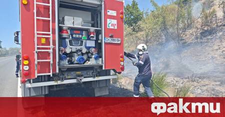 Голям пожар избухна този следобед в района на Черноморец По