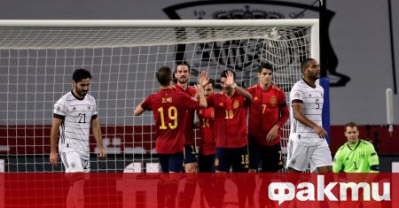 Испания разгроми Германия в мач от Лига А група 4