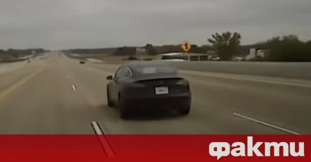 Пореден случай за Tesla с включен автопилот и шофьор който