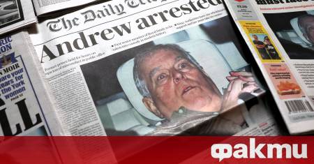 Бившият принц Андрю бе заснет видимо разтревожен след като напусна