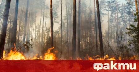 Първият хеликоптер в помощ за гасене на пожарите у нас