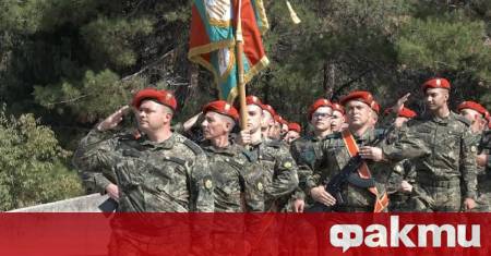 Тържествена церемония по посрещане на маневрената рота от състава на