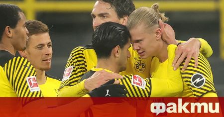 Норвежкият нападател на Борусия Дортмунд Ерлинг Холанд отбеляза два гола