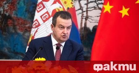 Външният министър на Сърбия Ивица Дачич отправи благодарност към Русия
