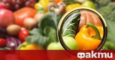 Разпознаването на плодовете и зеленчуците които са били обработени с