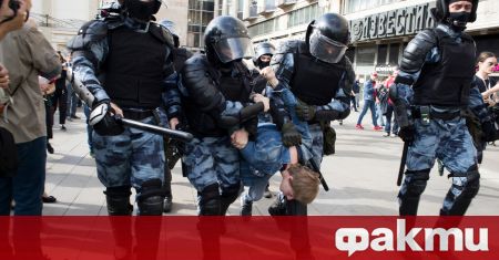 Участниците в протестите в Москва често биват арестувани едва след