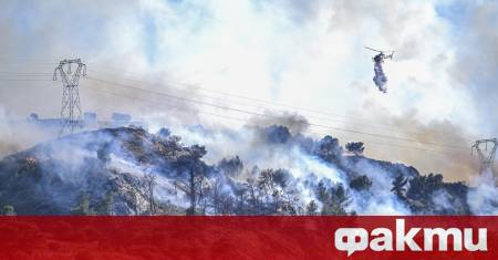 Горският пожар който достигна северозападните покрайнини на Марсилия отслабна през