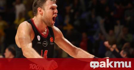 Българската баскетболна гордост Александър Везенков отново доказа класата си след