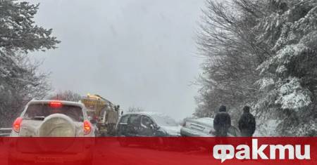 Две коли се удариха на пътя Бистрица – Железница съобщава