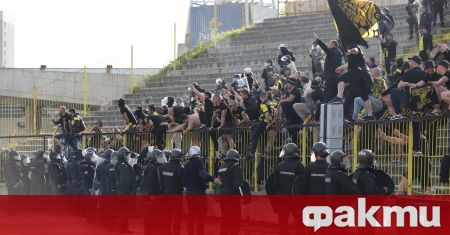 Стадион Георги Аспарухов за пореден път стана арена на хулигански