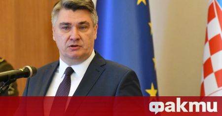 Хърватският президент Зоран Миланович каза днес, че европейските санкции срещу