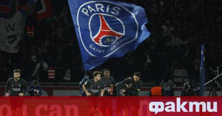 Полузащитникът на Пари Сен Жермен Витиня който реализира хеттрик при