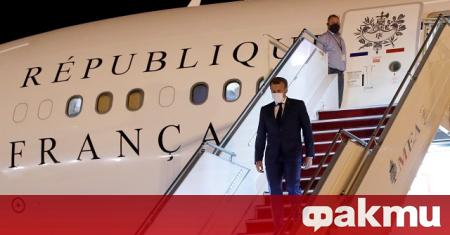 Френският президент Еманюел Макрон посети Бейрут за втори път в