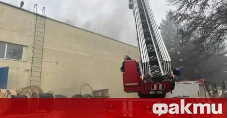 Пожар избухна в късния следобед в склад за соларни панели
