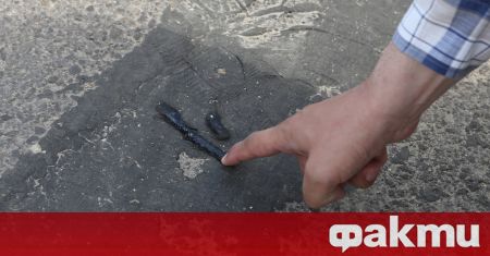 Новоположен асфалт, на 20 дни, на улици в Твърдица се