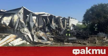 Голям пожар в района на къмпинг Градина и местността Червенка
