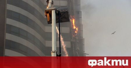 Небостъргач пламна в Истанбул Това стана ясно от кадри публикувани