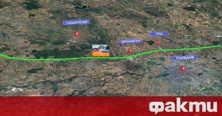 Ремонтираният участък на автомагистрала Тракия край Пловдив е вече с