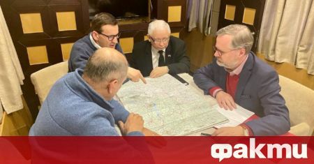 Украинският президент Владимир Зеленски се срещна с премиерите на Полша