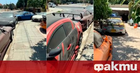 В Кипър очевидци заснеха интересно автомобилно гробище на спортни автомобили