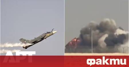 Изтребител на индийските военновъздушни сили IAF се разби на авиошоу
