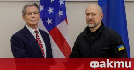 Украинският премиер Денис Шмигал който е на посещение във Вашингтон