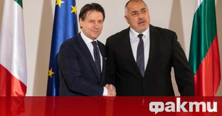 Министър председателят Бойко Борисов проведе телефонен разговор с премиера на Италианската