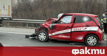 Катастрофа на автомагистрала Тракия в посока София на няколко километра