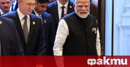 Индийският премиер Нарендра Моди заяви пред руския президент Владимир Путин