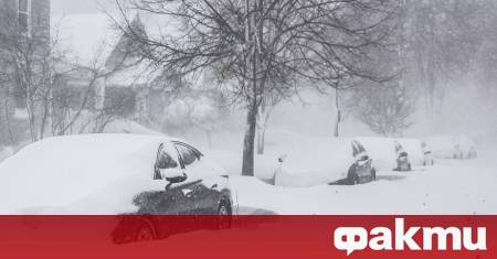 Рязка снежна буря с т нар езерен ефект причини масови