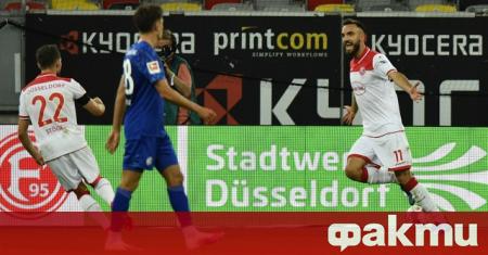 Фортуна Дюселдорф постигна изключително важна домакинска победа с 2:1 срещу