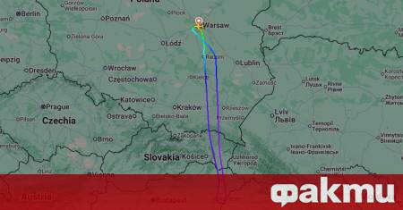 Самолетът от Варшава за София на 26 юли е бил