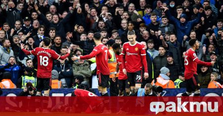 Отборът на Манчестър Юнайтед остигна победа с 4 2 в среща