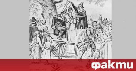 На 10 юни 1692 г пуритани обесват първата Салемска вещица